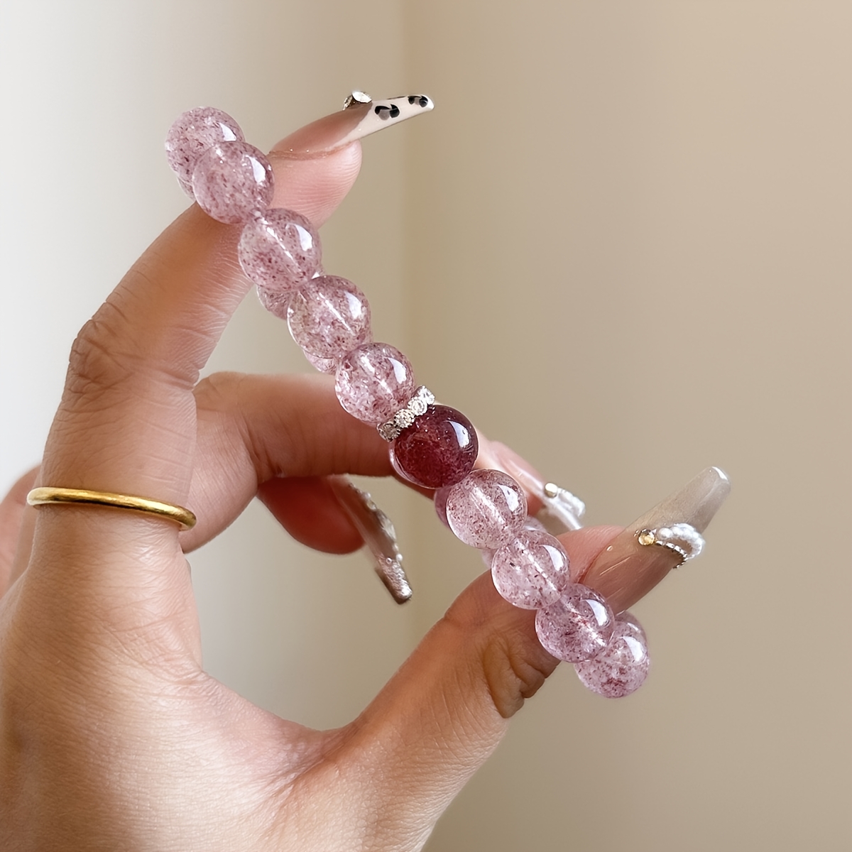 Women's Exquisite Strawberry Artificial Crystal Bracelet, All-Match